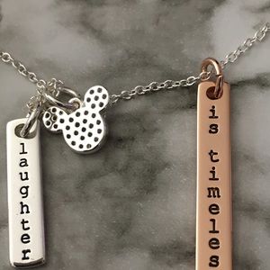 Disney Laughter is Time Necklace